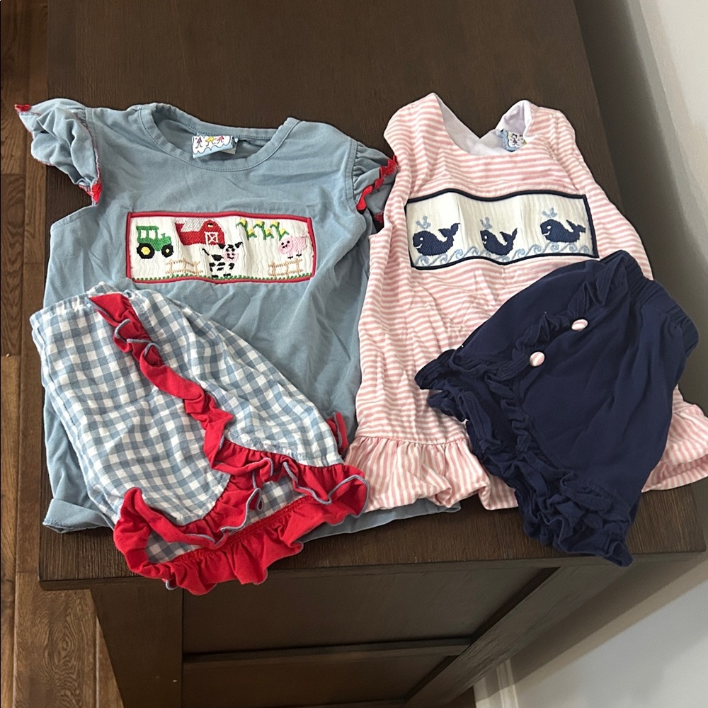 Charming Kids Pajama Set with Farm and Whale Themes